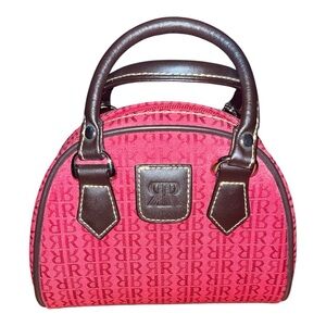 NWOT Pedro Regado small mini satchel purse red brown leather straps designer